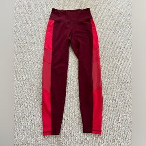 maroon leggings (slightly cropped)